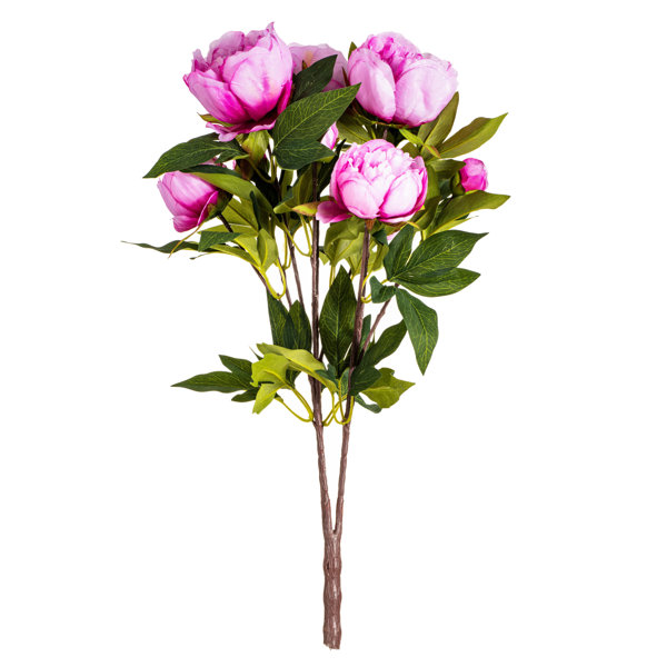 Primrue 23" Artificial Peony Bush & Reviews Wayfair